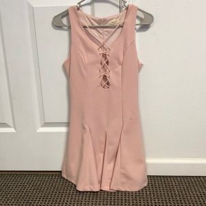 Creamy pink party dress